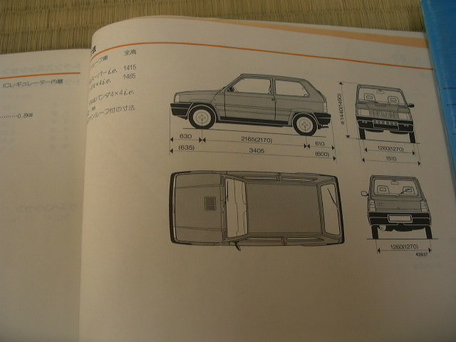 FIATフィアット Pandaパンダ 取扱説明書(Owner Handbook) 日本語版