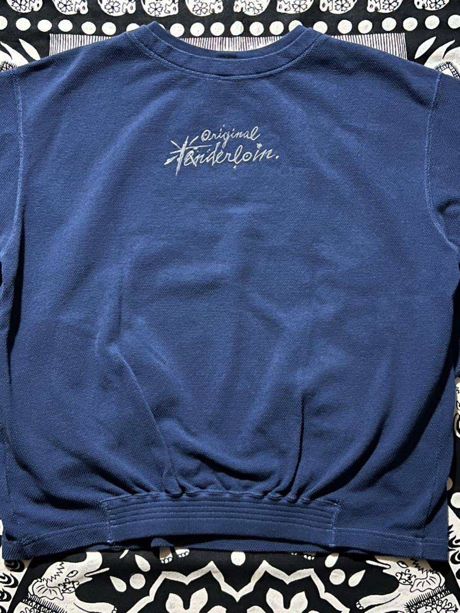 TENDERLOIN(テンダーロイン)MOSS STITCH SWEAT Mサイズ BLUE(トップス