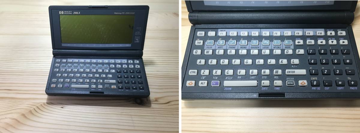 HP 200LX， EPSON FP10MBDC， 日本語化キット， 拡張メモリキット， クロックアップディスク