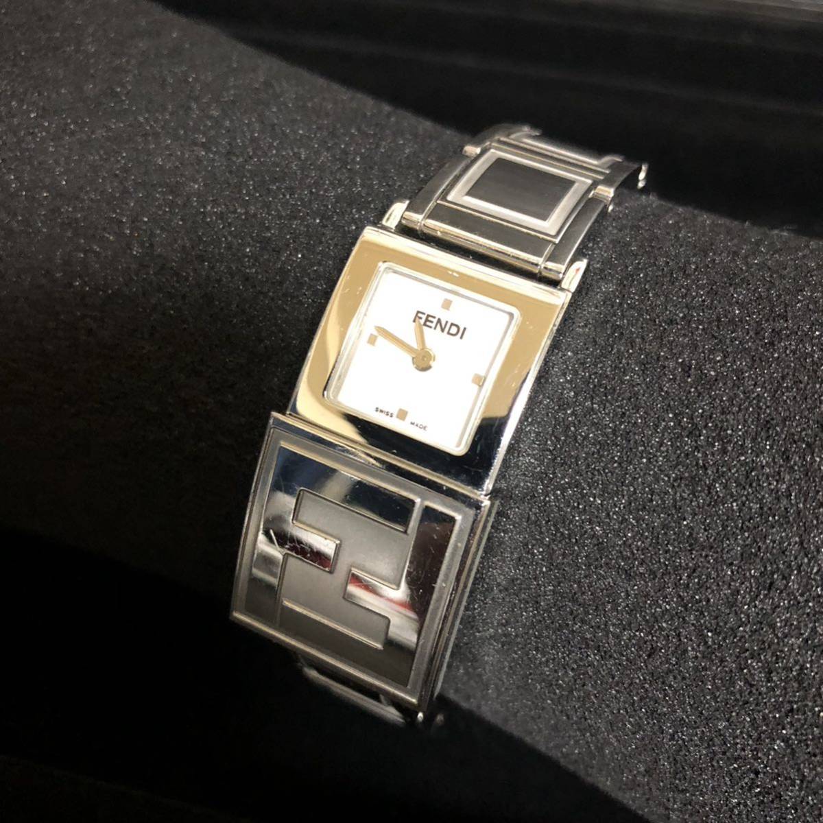 □稼動品FENDI フェンディ orologi オロロジ スクエア 1円 稼働 
