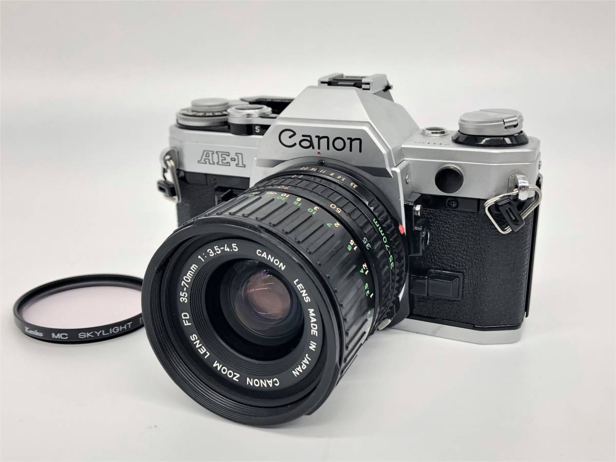 動作確認済 シャッター鳴き無し キヤノン Canon AE-1 Silver 銀