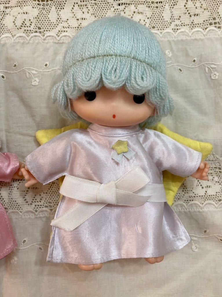 サンリオ リトルツインスターズ キキ 人形 ソフビ ドール 青髪 当時物 