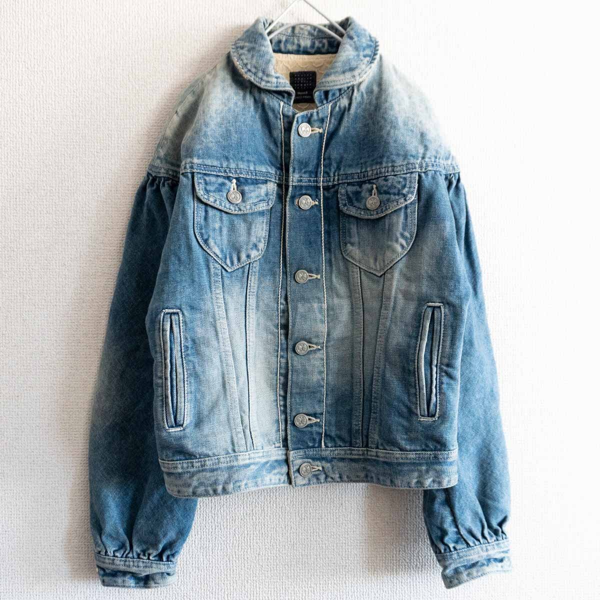美品】mina perhonen 【always ウォッシュ加工 デニムジャケット】36 