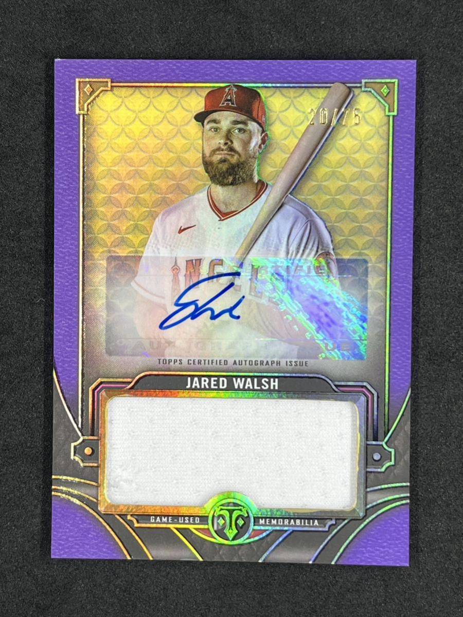 20/75】Topps Triple Threads Jared Walsh Purple Relic Auto