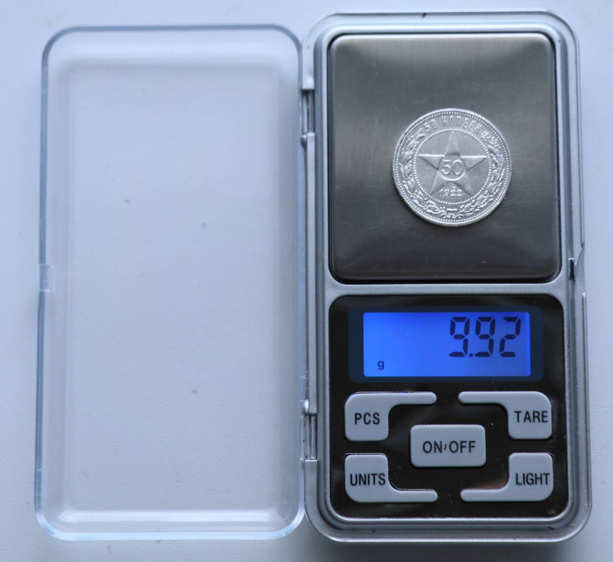 ソビエト連邦　１９１４年製５０コペイカ銀貨 ロシア ソ連 50コペイカ銀貨 1922年 直径26.78mm 量目9.92g 厚さ2.07mm