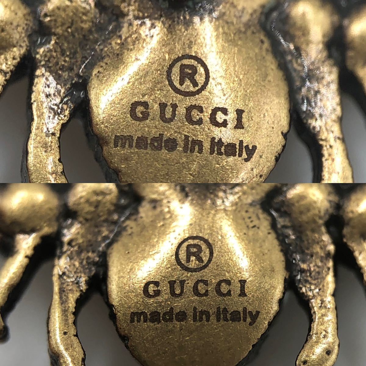 GUCCI グッチ ピアス 蜂 ハチ フェイクパール ゴールド アクセサリー 