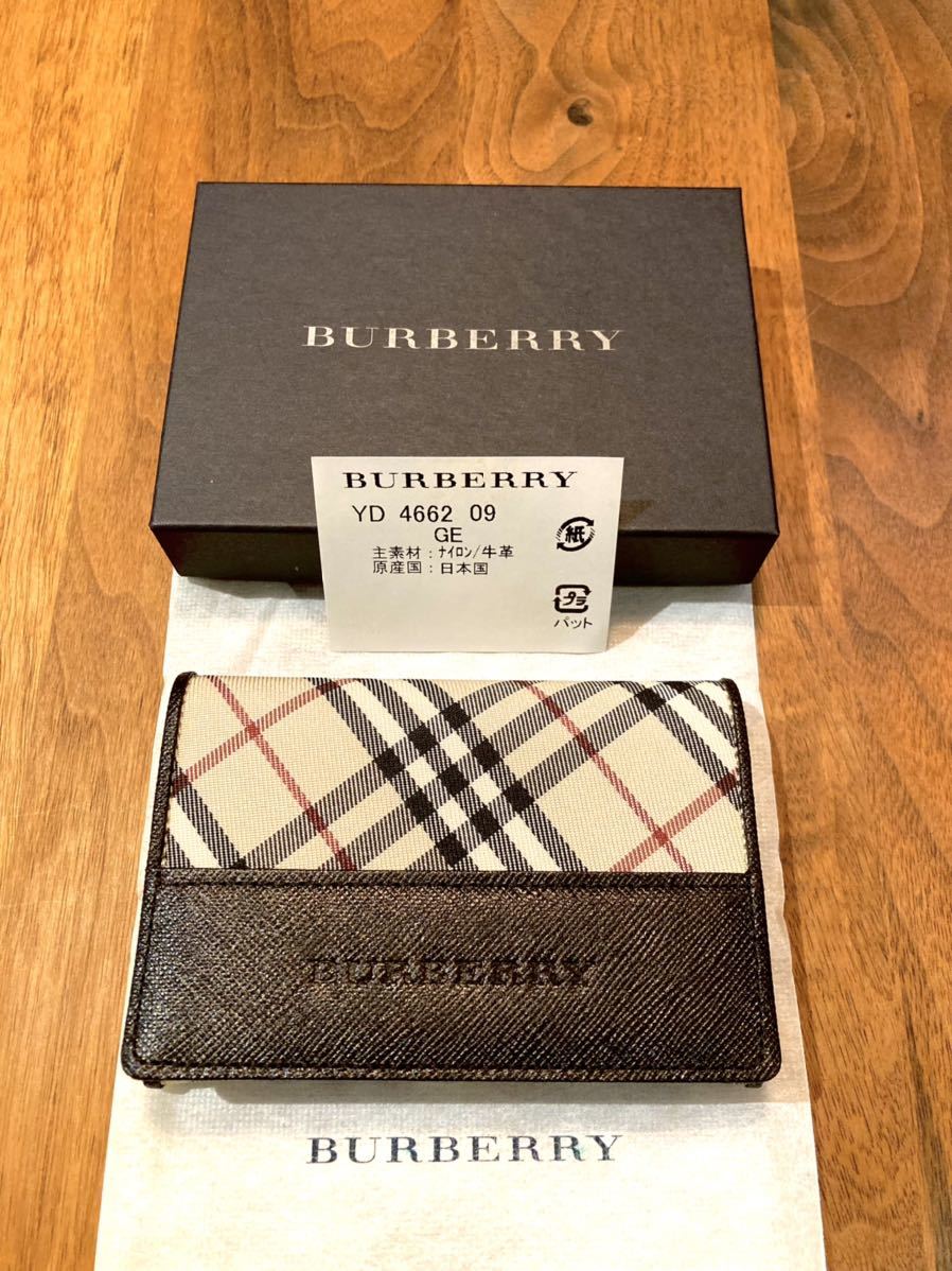 ☆未使用☆ BURBERRY バーバリー ビジネスカードホルダー 名刺入れ