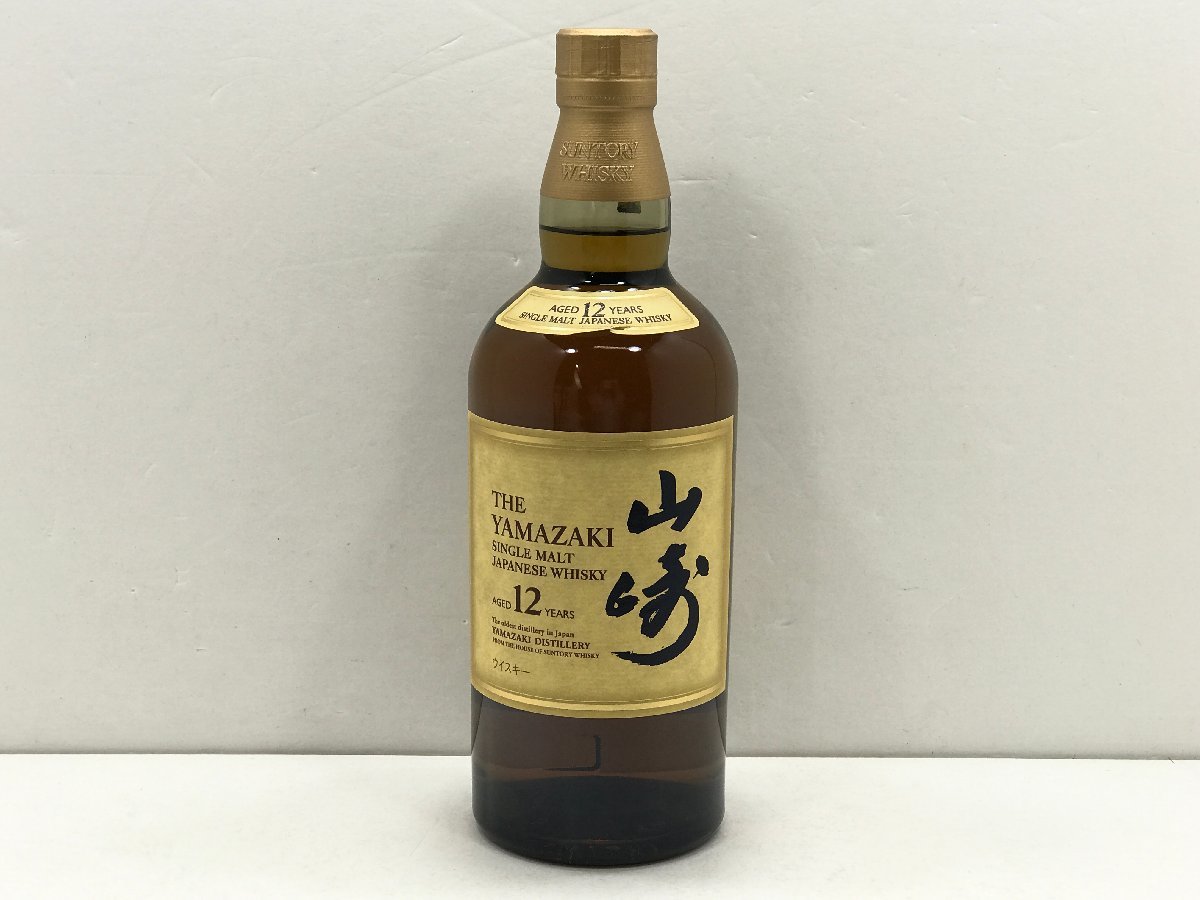 【TAG・未開栓品】☆サントリー 山崎 12年 シングルモルト ウイスキー 43度 700ml 箱なし （2）☆214-230201-SS-10-TAG