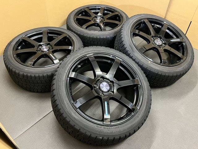 スノータイヤ付き 日本製 軽量化 ENKEI PF07 18インチ PCD114.3 5H 7.5 