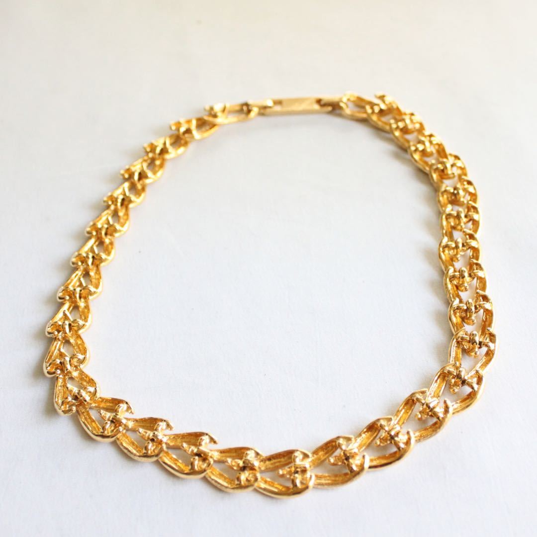 MONET　モネ　ゴールド　ネックレス　 チェーン　グリーン　希少　パープル MONET MONET モネ ゴールドネックレス モネ ゴールド ネックレス