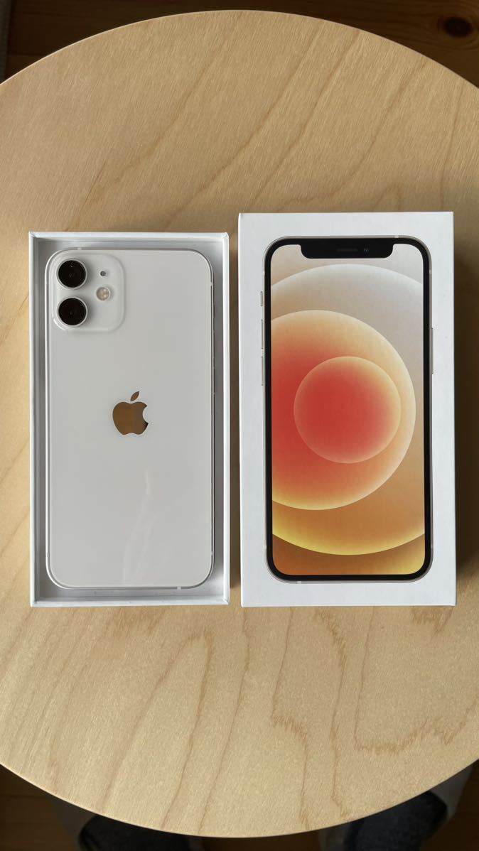 iPhone12 mini 128GB ホワイト [バッテリー100%/画面傷あり 128GB 0