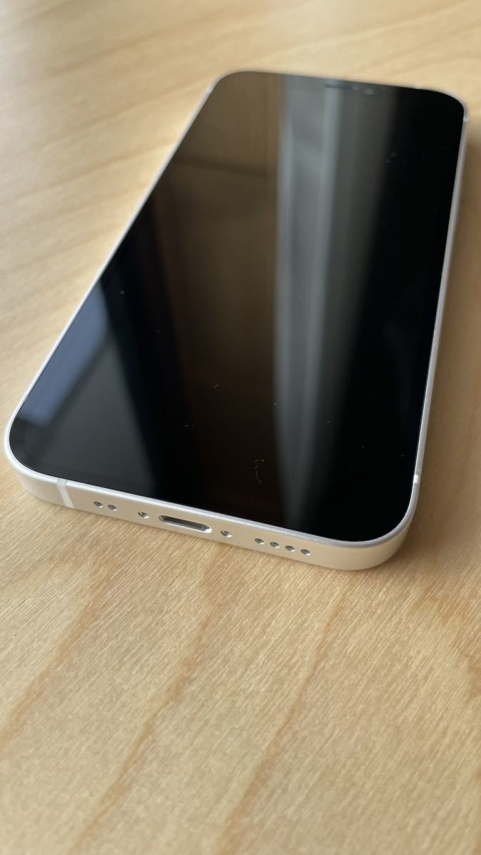 iPhone12 mini 128GB ホワイト [バッテリー100%/画面傷あり 128GB 0