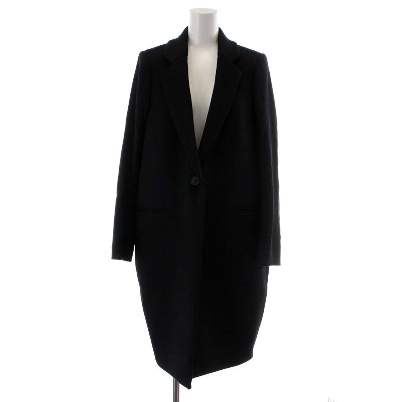 未使用品 エンフォルド ENFOLD トップリバーチェスターコート ロング丈 ウール アウター 36 S 黒