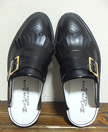 未使用:KIDS LOVE GAITE(キッズラブゲイト)ラバーソール型 レザー 厚底 