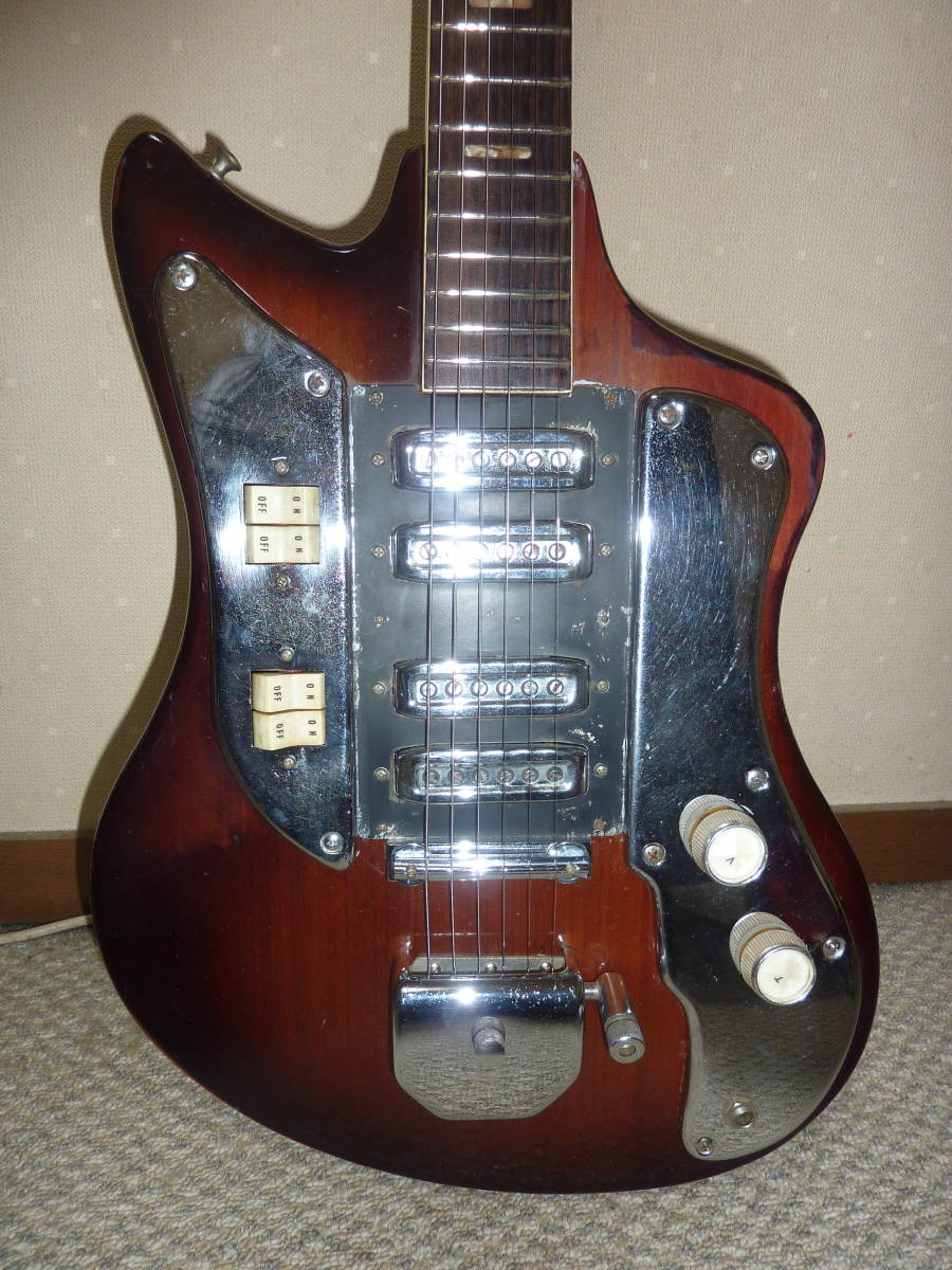 60年代製 Kawai製 ソリッドのビンテージ ビザールギター エレキギター