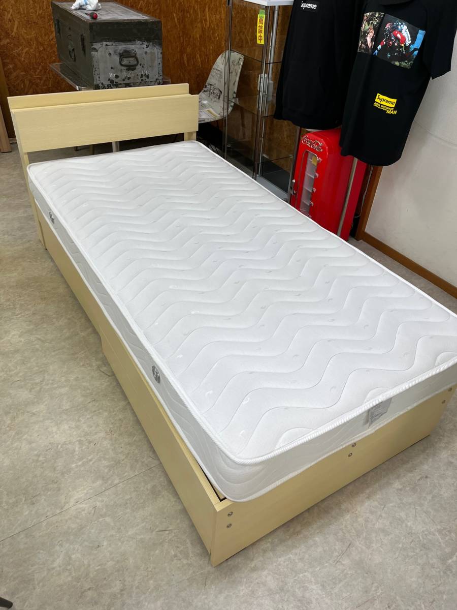 ★シングルベット★オマケ付き 寝具 ベット マットレス フレーム 家具 1人 福島 郡山市★直接渡しOK★