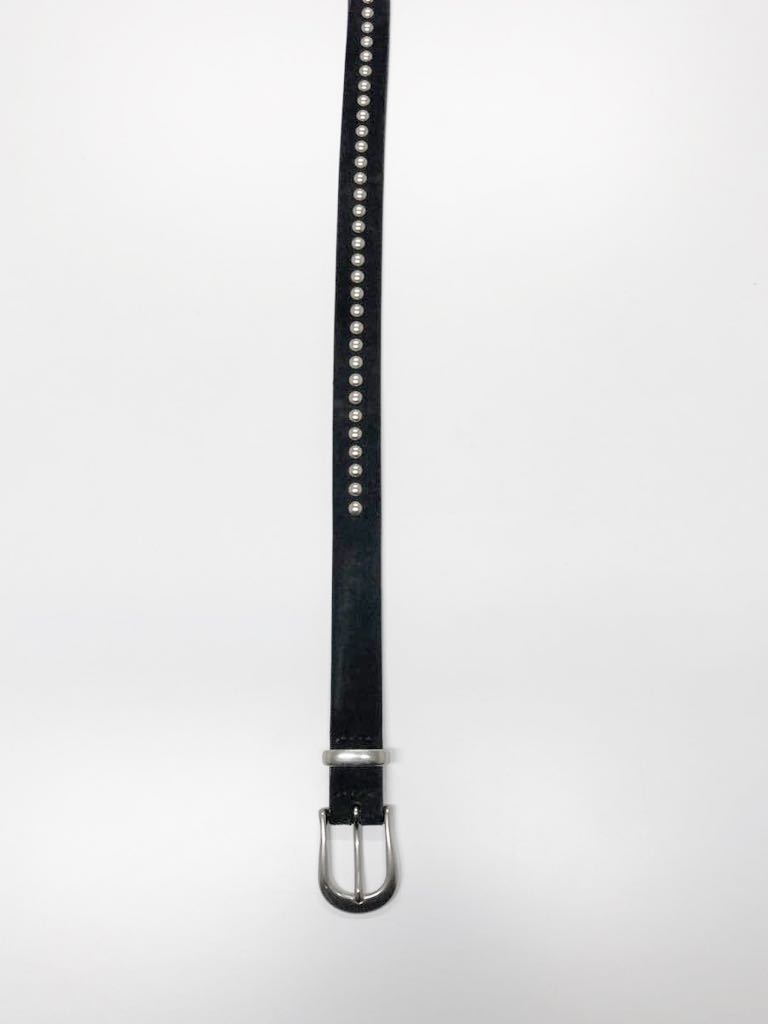 MINEDENIM マインデニム Suede Leather Studs Beltレザーベルト