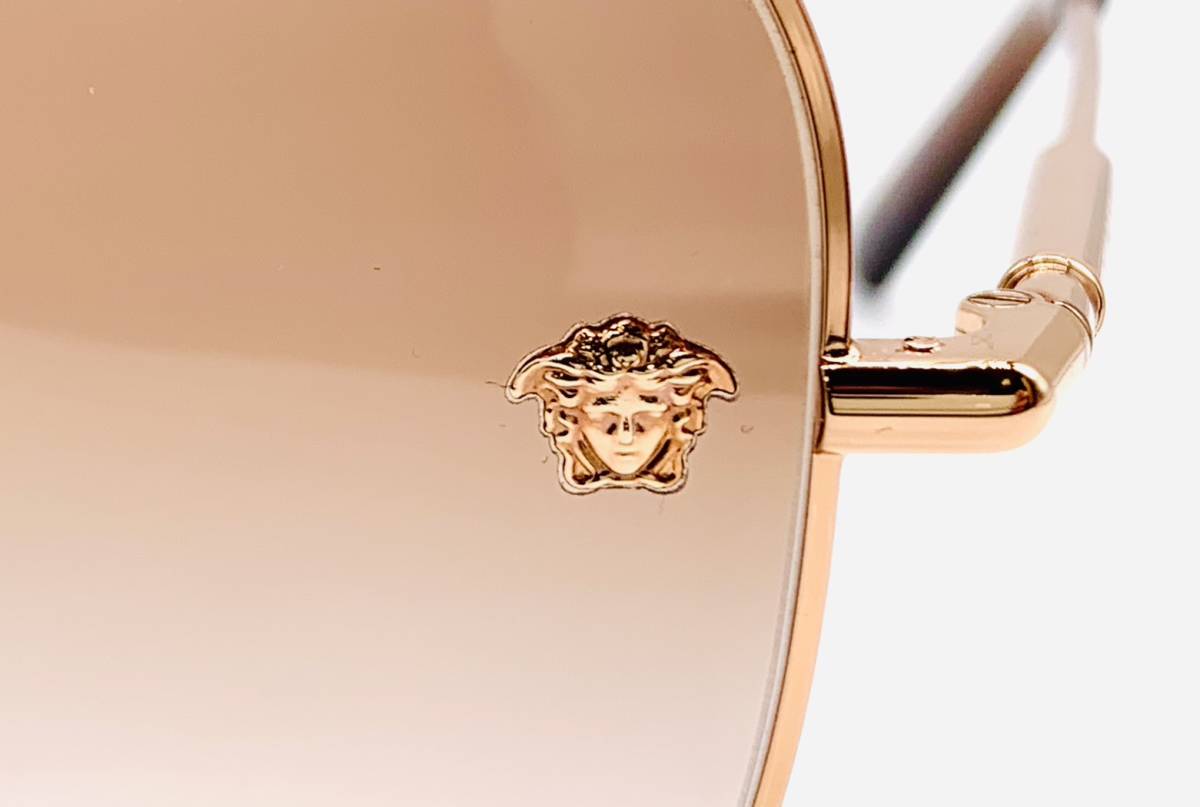 美品 VERSACE ヴェルサーチ サングラス MOD 2246-D メデューサ ロゴ