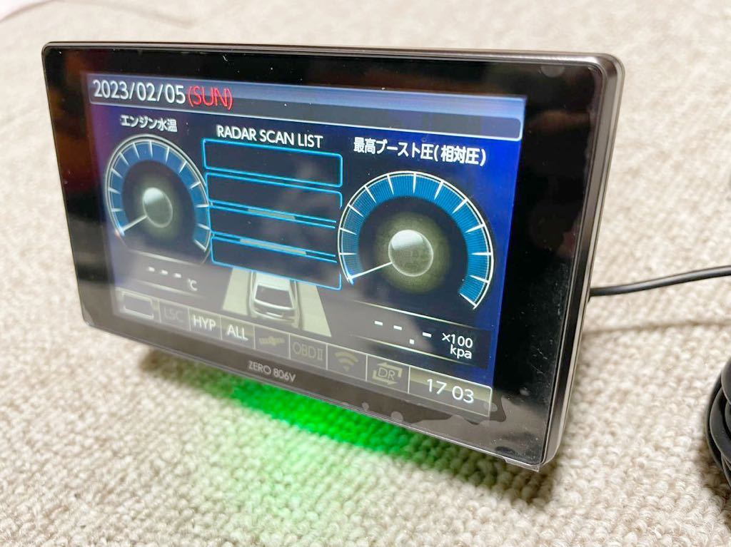 コムテック ZERO 806V 美品 COMTEC レーダー探知機 2023年1月データ更新済