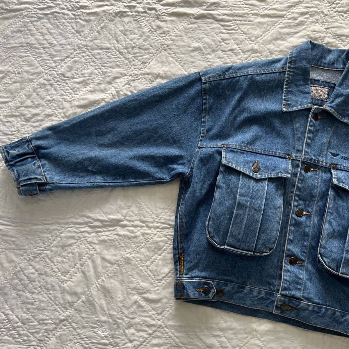 90's ARMANI JEANS デニムジャケット ヴィンテージ ビンテージ