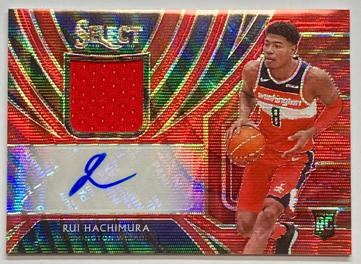 八村塁直筆ルーキーサイン実使用ジャージー 2019-20 Panini Select Red