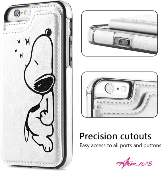 スヌーピー iPhone SE (第3世代第2世代) / iPhone8 / iPhone7 ケース 手帳型 カード収納 全面保護 薄型 スタンド機能 可愛い 人気 おしゃれ