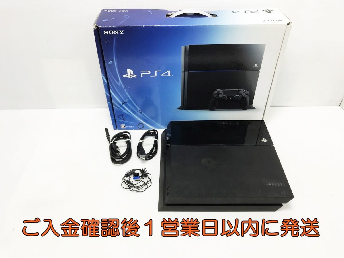 【1円】PS4 ジェット・ブラック 500GB (CUH-1100AB01) ゲーム機本体 初期化動作確認済み 1A0702-4008e/G4