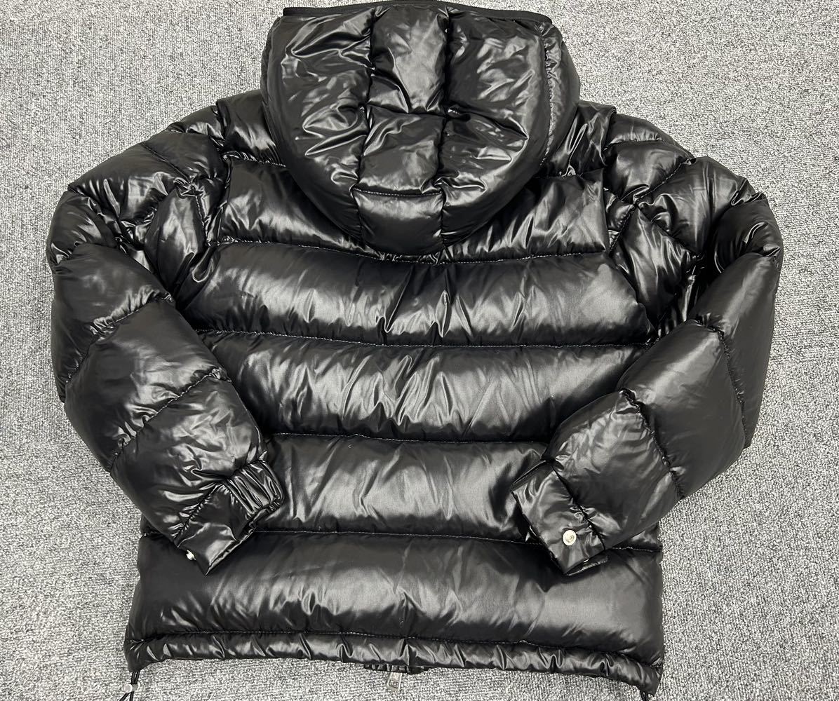 正規品AランクモンクレールMONCLER ナイロンダウンジャケットBLIER 黒0 