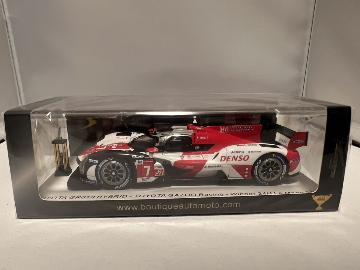特注 トロフィー付き Spark 1/43 TOYOTA GR010 HYBRID ルマン 24h 2021