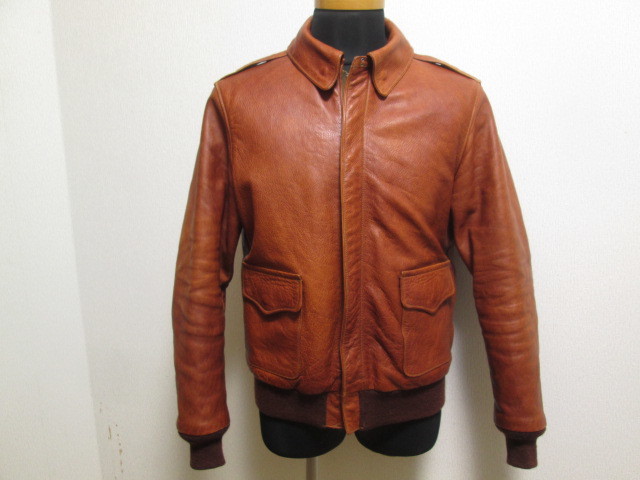 【数量限定，HOT】 RAINBOW COUNTRY レインボーカントリー A-2 フライトジャケット 38 ラセットブラウン 189 000円 ROUGH WEAR California Manufacturing(38インチ)｜売買されたオークション情報、yahooの商品情報をアーカイブ公開 男性用