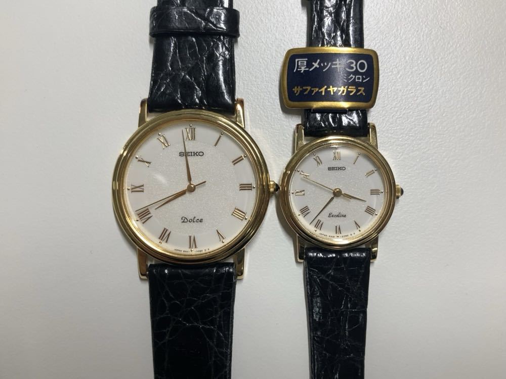 セイコー ドルチェ&エクセリーヌ ゴールドカラー クオーツ 不動 ベルト
