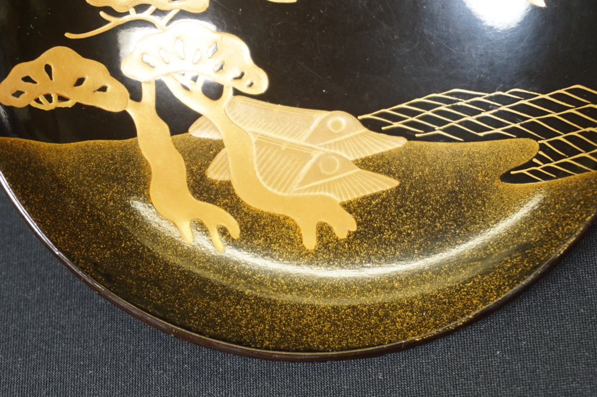 能登輪島塗 漆塗り 金蒔絵 天然木 蓋付椀 10客セット 能登輪島塗 漆