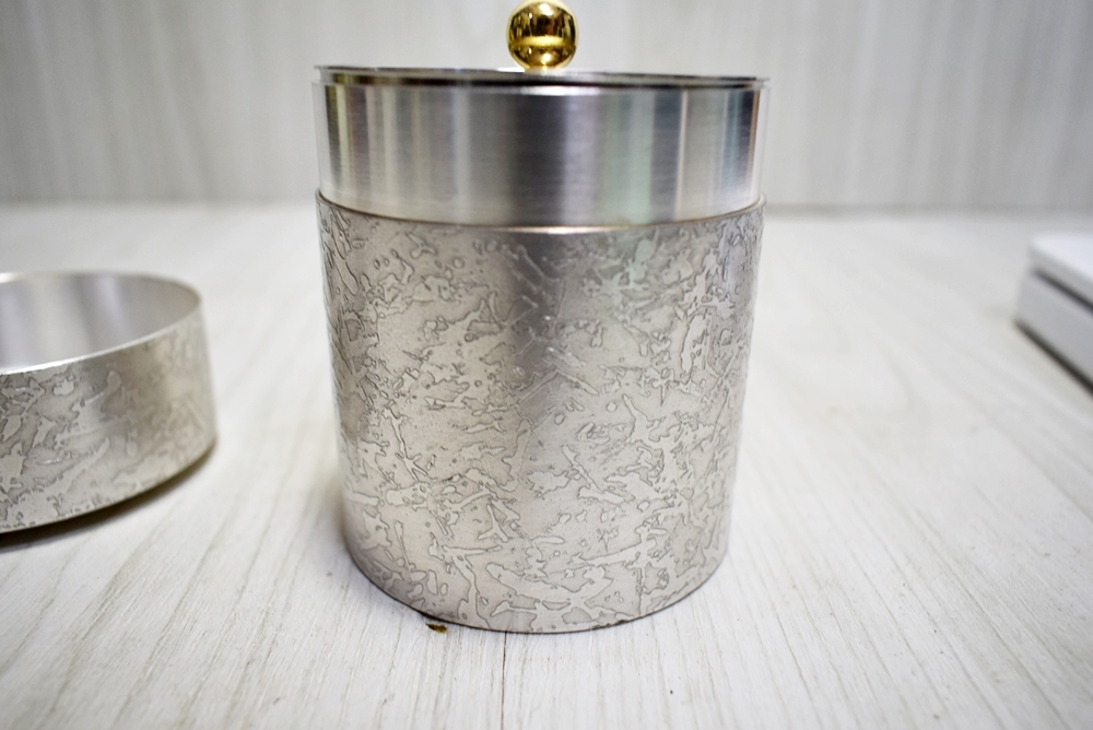 新品未使用、美品、高級感有☆長谷川正文作 瑞正 謹製 銅製 茶筒  