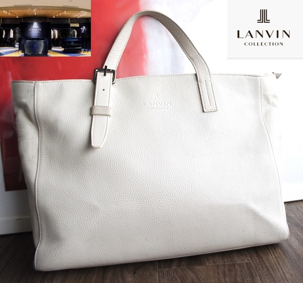 LANVIN Collectionランバンコレクション/大判レザーショルダーバッグ