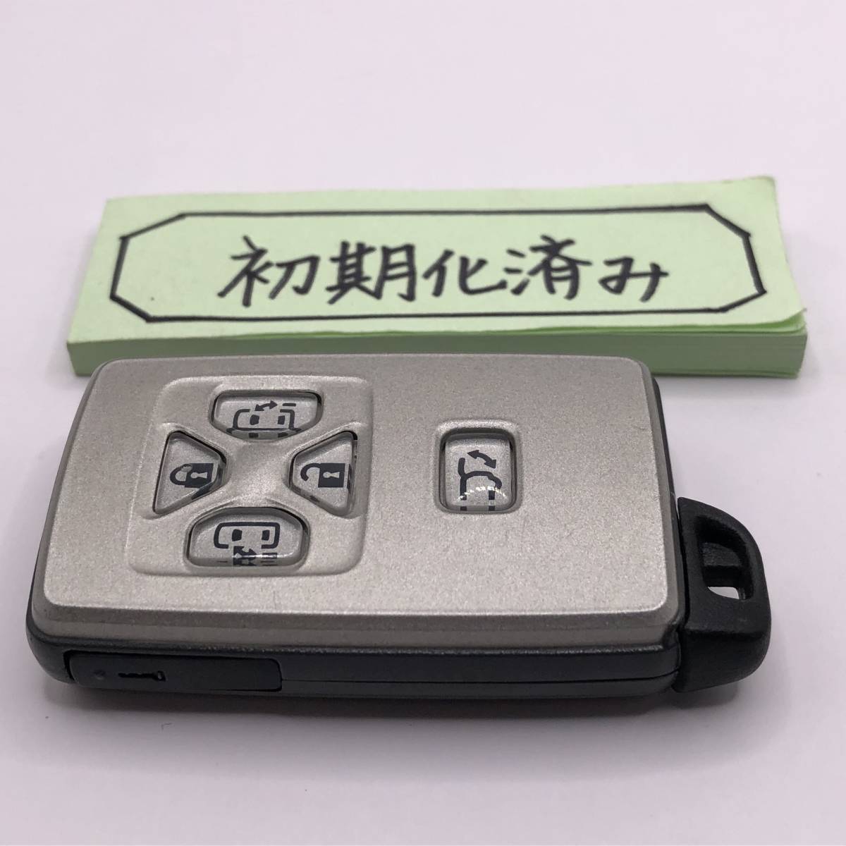 EF13 初期化済 トヨタ スマートキー エスティマ 50 アルファード ウ゛ェルファイア 20 ５ボタン 271451-6221 登録可能  埼玉県深谷市 中古 初期化済 トヨタ エスティマ アルファード ヴェルファイア ノア ヴォクシー アイシス 純正 スマートキー リモコン 新品 電池  交換済