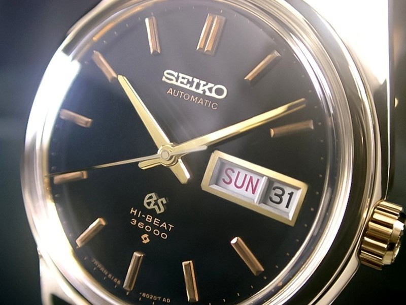 大得価，新作登場 本物 激レア GRAND SEIKO グランドセイコー 14金/SS 6146-8000 ブラック 自動巻 デイデイト 稼動 超(グランドセイコー)｜売買されたオークション情報、yahooの商品情報をアーカイブ公開 - オークファ グランドセイコー