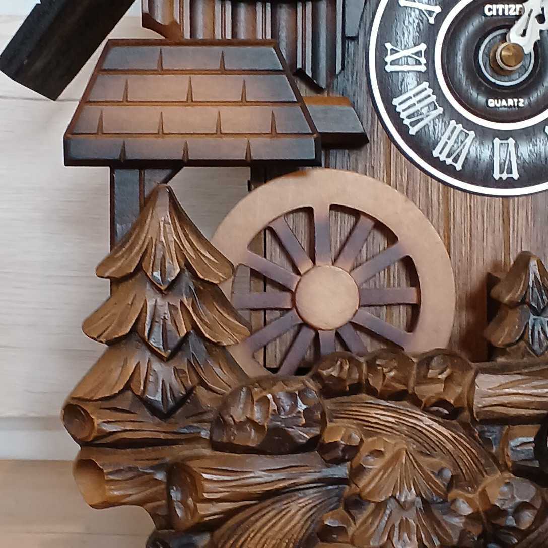 未使用】CITIZEN 鳩時計 からくり時計 動作品
