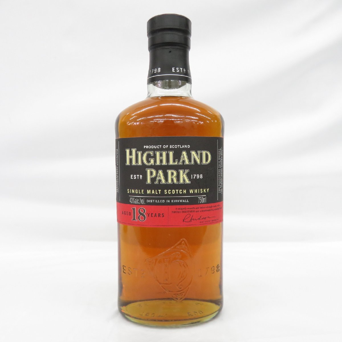 未開栓】HIGHLAND PARK ハイランドパーク 18年 旧ボトル シングル