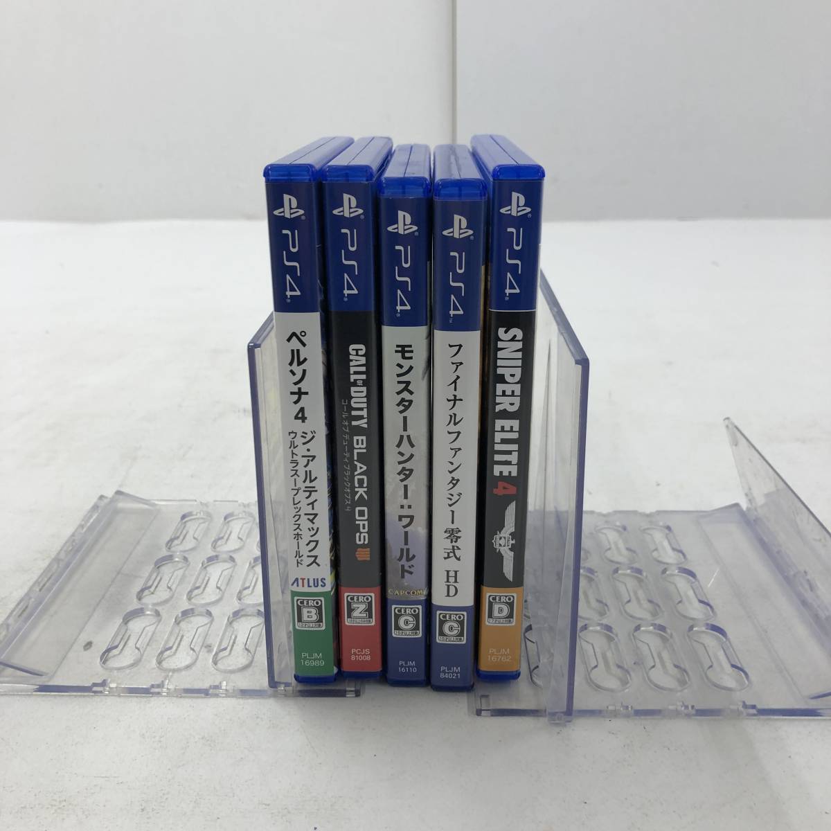 1円～】PS4 ソフト 5本セット (ペルソナ4 COD BO3 モンハン：ワールド 