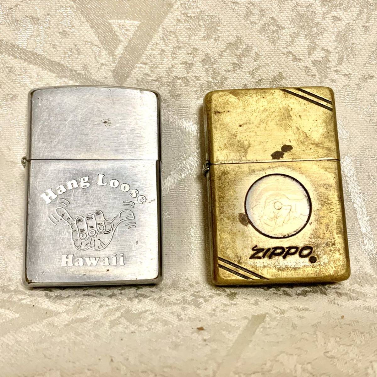 【ZIPPO/ジッポ】ライター ジッポー 2個セット ※オイル切れ、石なし