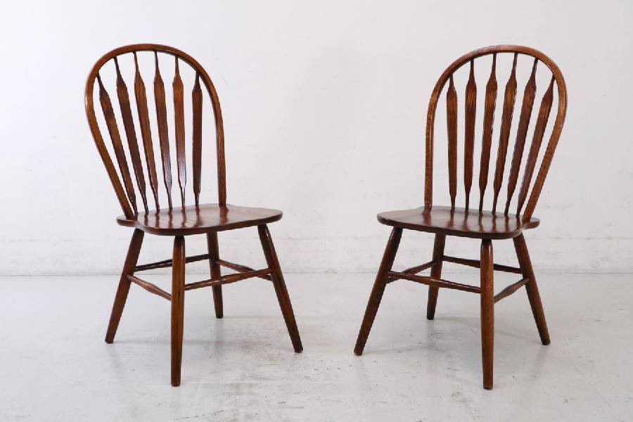 2脚セット 大塚家具 ☆Shin Lee シンリー☆レッドオーク材 ダイニング