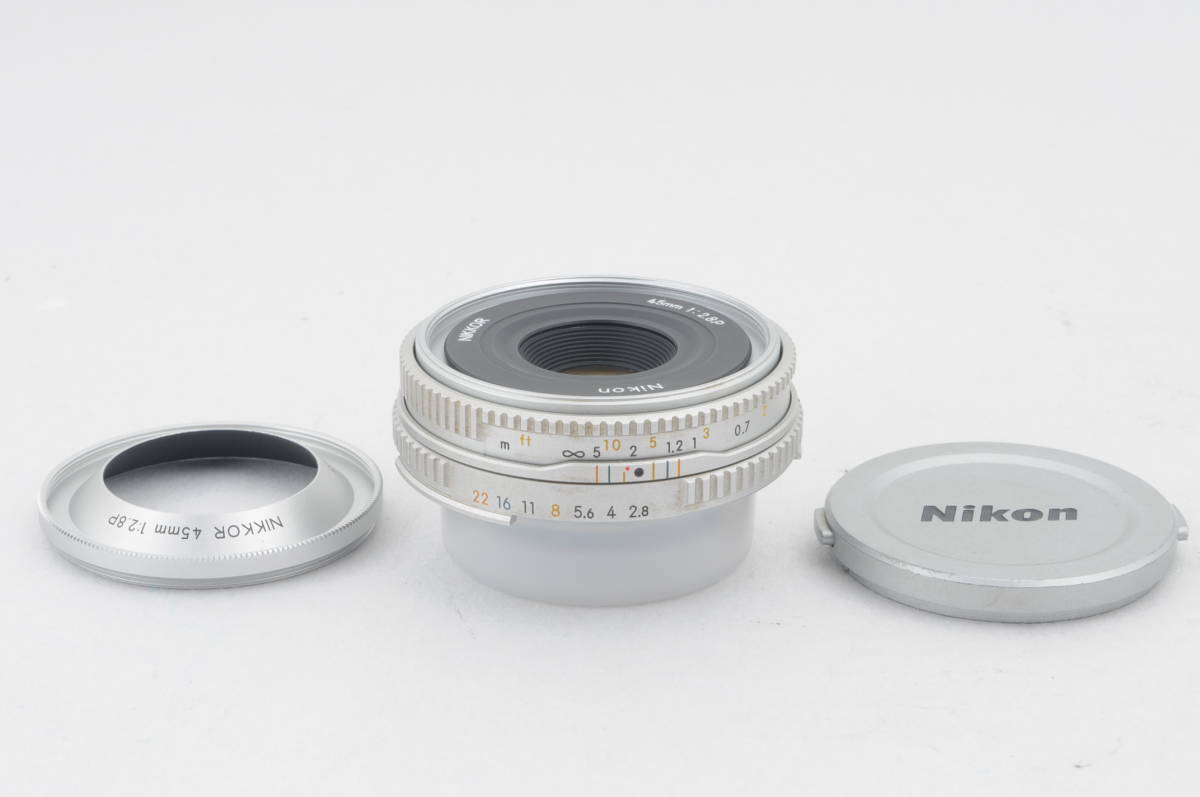 〓美品〓ニコン Nikon Ai-S NIKKOR 45mm F2.8 P シルバー #229