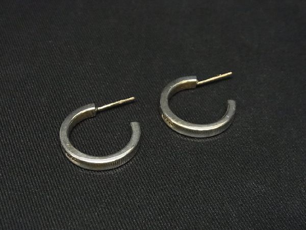 1円 ■美品■ TIFFANY＆Co. ティファニー 1837 フープピアス SV925 ピアス 耳飾り アクセサリー レディース シルバー系 AD0075hk