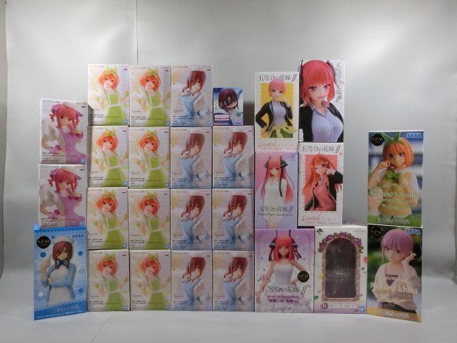 【未開封】 五等分の花嫁 フィギュア 27点まとめ 一番くじ B賞 中野二乃 Kyunties SPM Coreful チャビーコレクション 他 [12-1] No.5085