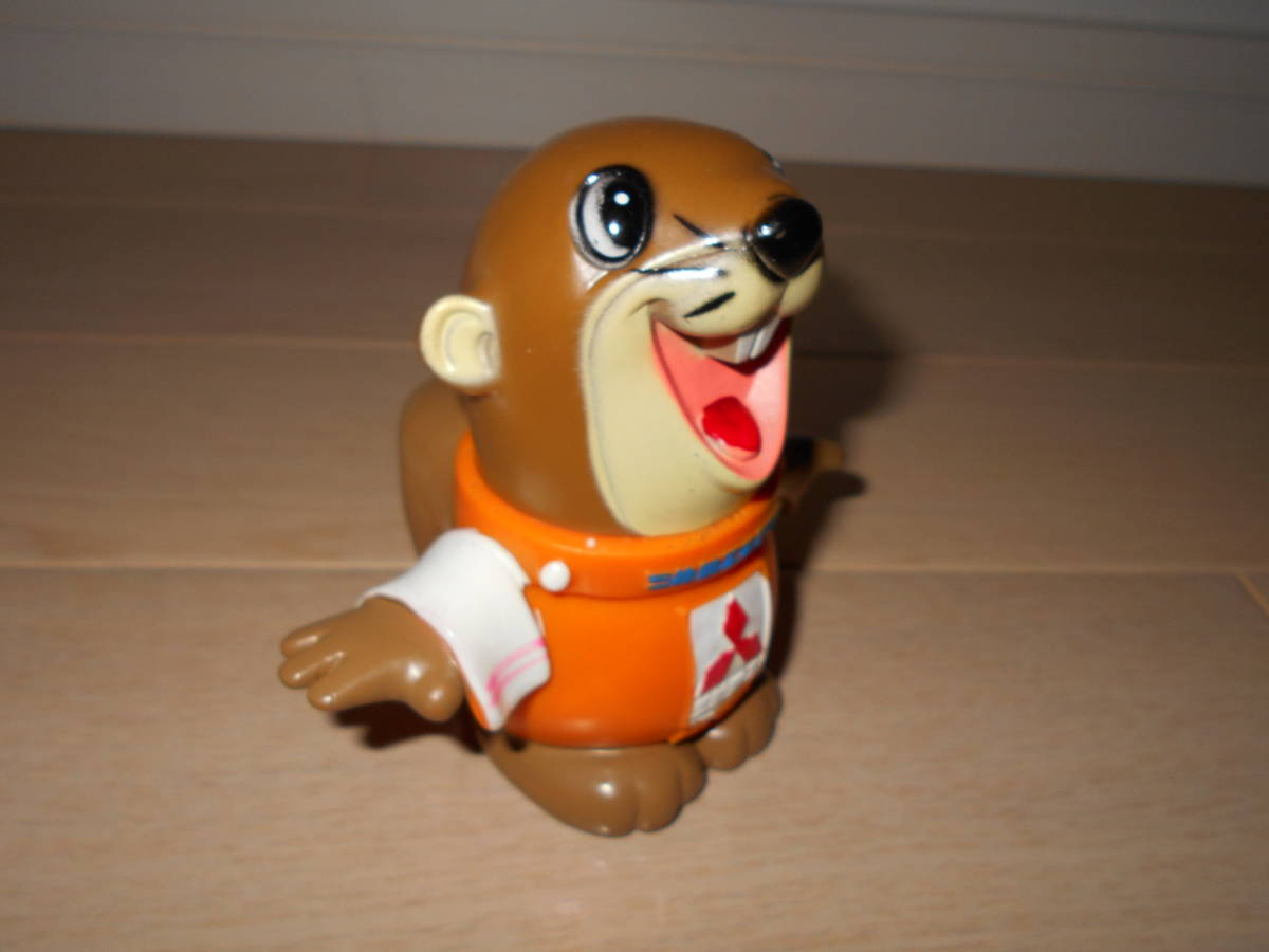 ☆当時物 企業物 三菱重工 エアコン ビーバーくんソフビ 貯金箱