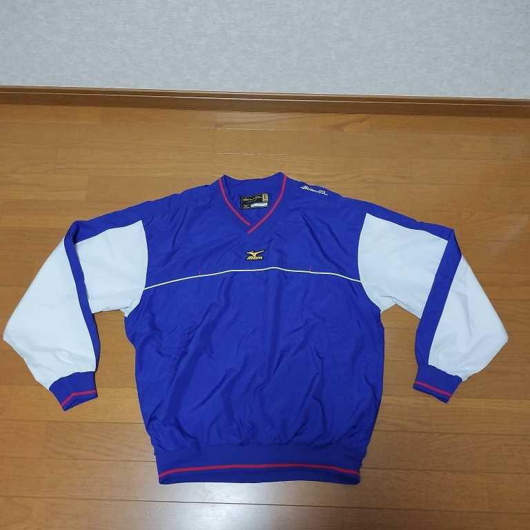 美品 超暖 定価約1万 サイズL ブレスサーモ ウインドブレーカー ミズノプロ 野球 部活 高校 大学 草野球 社会人 通学 防寒 練習 コーチ