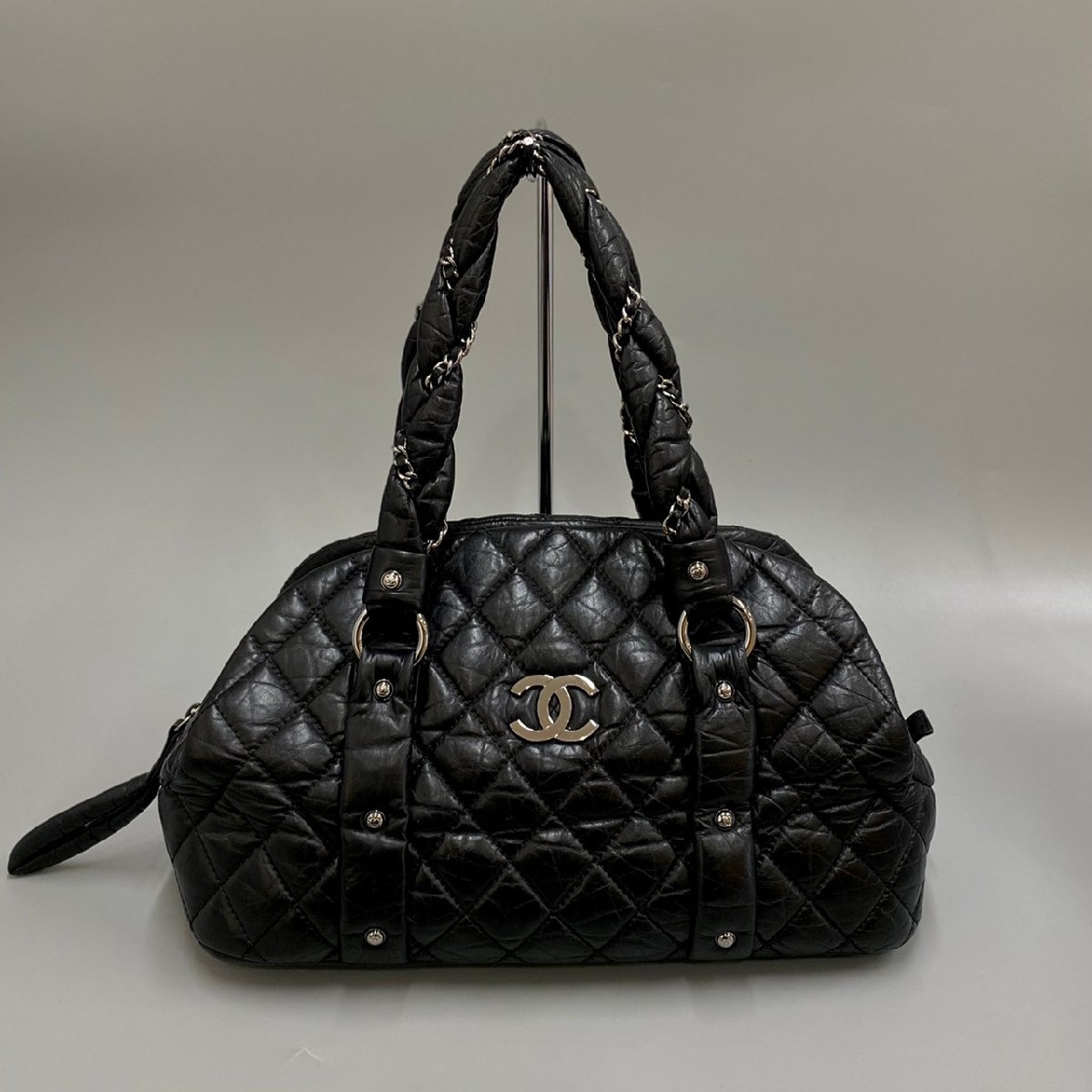 1円 極 美品 シール有 10番台 CHANEL シャネル マトラッセ ラムスキン 