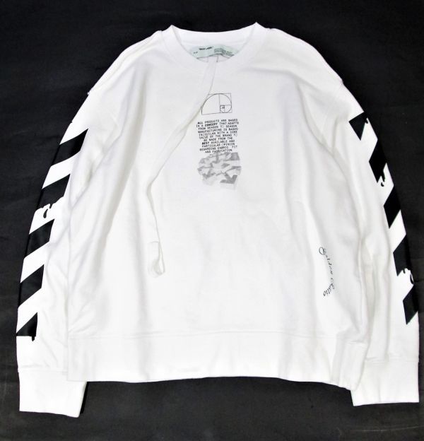 正規品 OFF-WHITE Dripping Arrows Incomp Crew sweat オフホワイト ド 