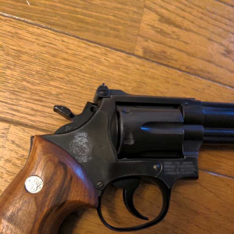 コクサイ モデルガン S&W M19 コンバットマグナム 4インチ HW 木製