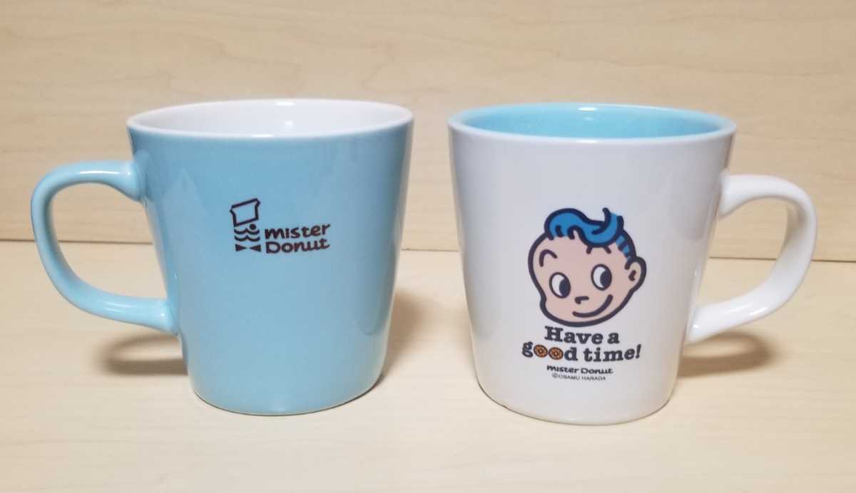 未使用非売品 ミスタードーナツ ペア マグカップ オサムグッズ 原田治  